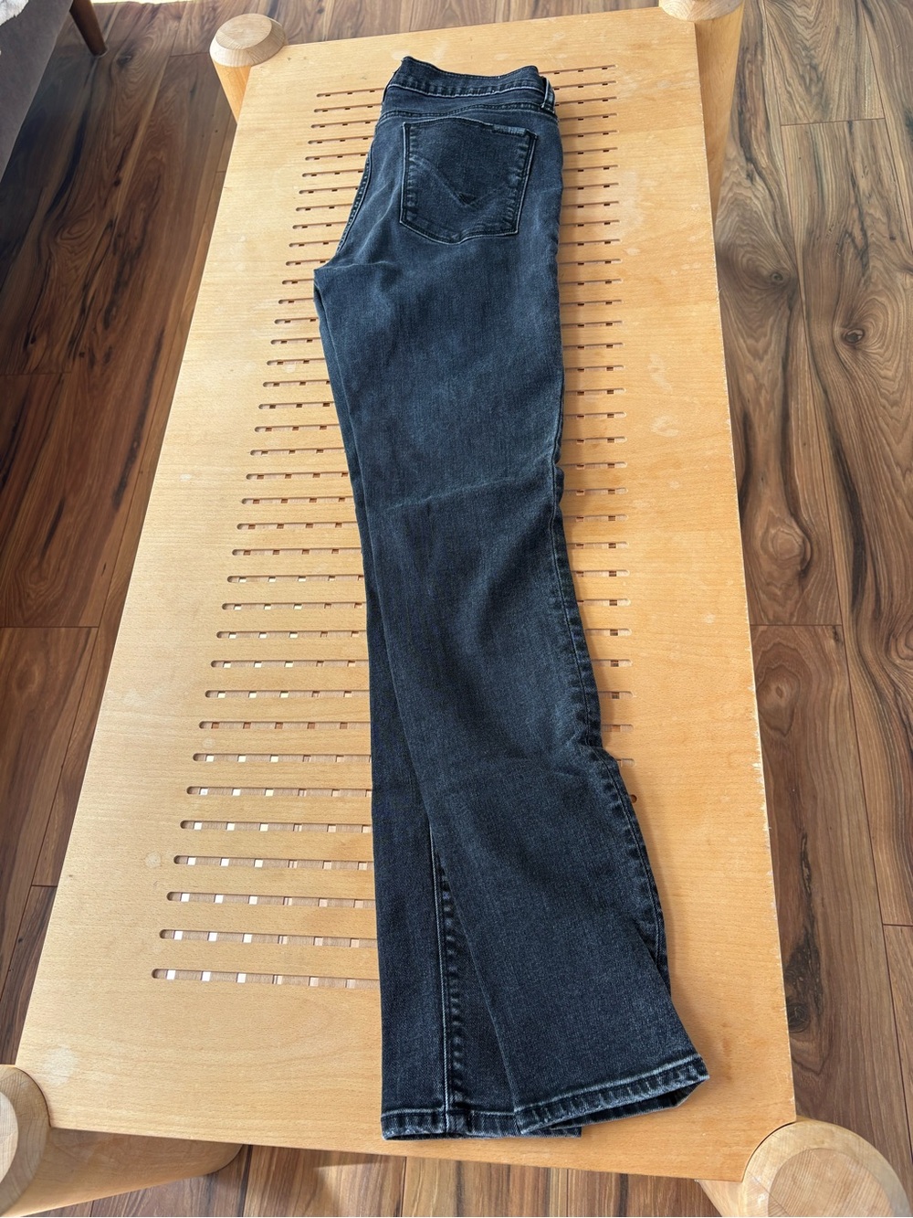 Hudson slight fade black in Krista super skinny
